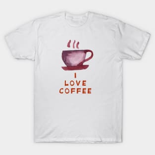 I love coffee. T-Shirt